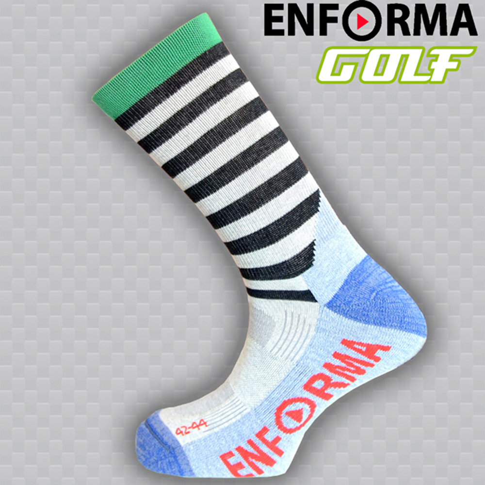 [Enforma]Golf Compression Stripes black-grey L(280~290) 컴프레션 골프양말-41038C1